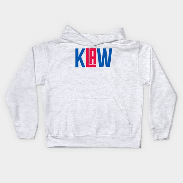 Kawhi Leonard 'KLAW' - NBA Los Angeles Clippers Kids Hoodie by xavierjfong